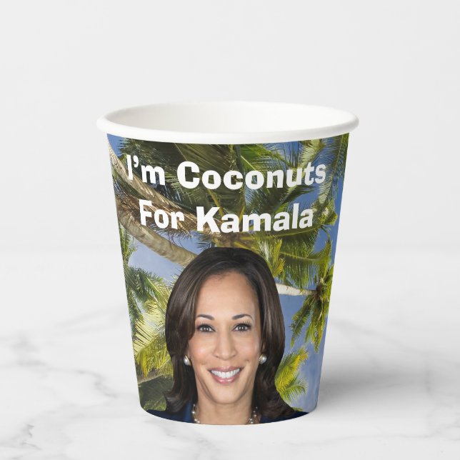 I’m Coconuts For Kamala Paper Cups (Front)