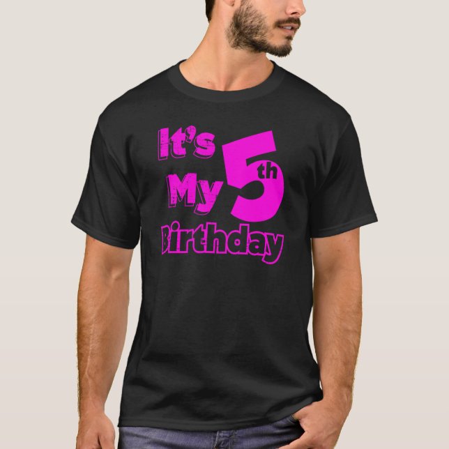 I´m five years old and it´s my 5th Birthday  2 T-Shirt (Front)