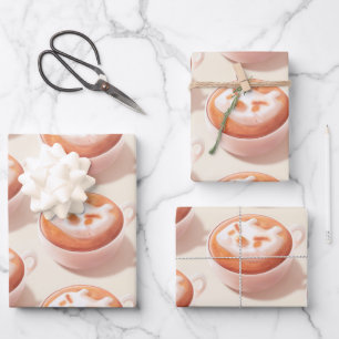 I’m Foaming With Feelings – Coffee Art Wrapping Paper Sheet