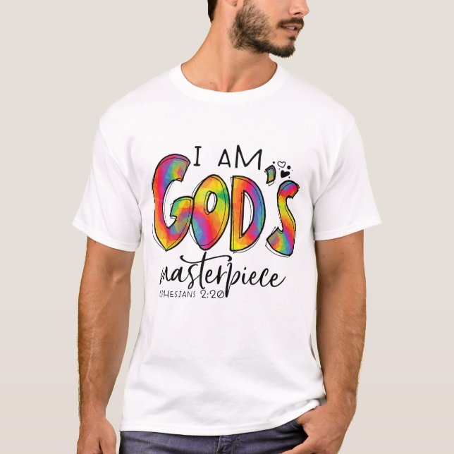 I m God's Masterpiece Ephesians 220 Bible Verse Ch T-Shirt (Front)