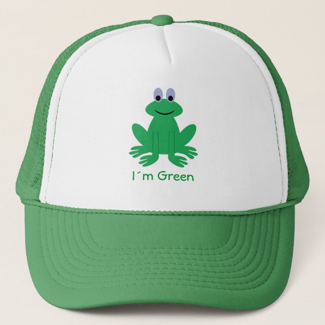 I´m Green cartoon frog cap (Front)