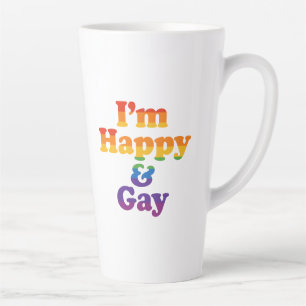 “I’m Happy & Gay” Mug – Bold Pride Latte Cup