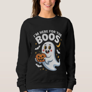 I’m Here for the Boos – Funny Halloween Design Sweatshirt