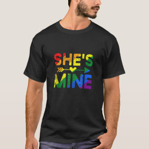 I m Hers She s Mine Matching LGBT Pride Lesbian Co T-Shirt