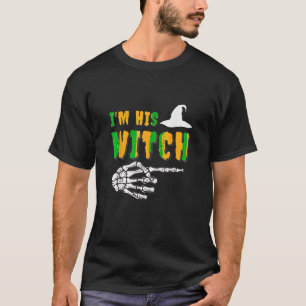 I m His Witch Halloween Couple Premium Women And M T-Shirt