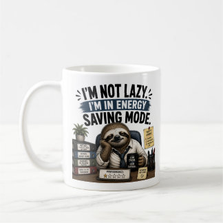 I’m In Energy Saving Mode Funny Sloth Office Mug