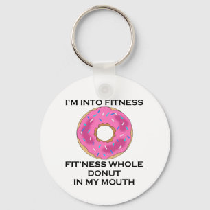 I’m Into Fitness Doughnut Keychain