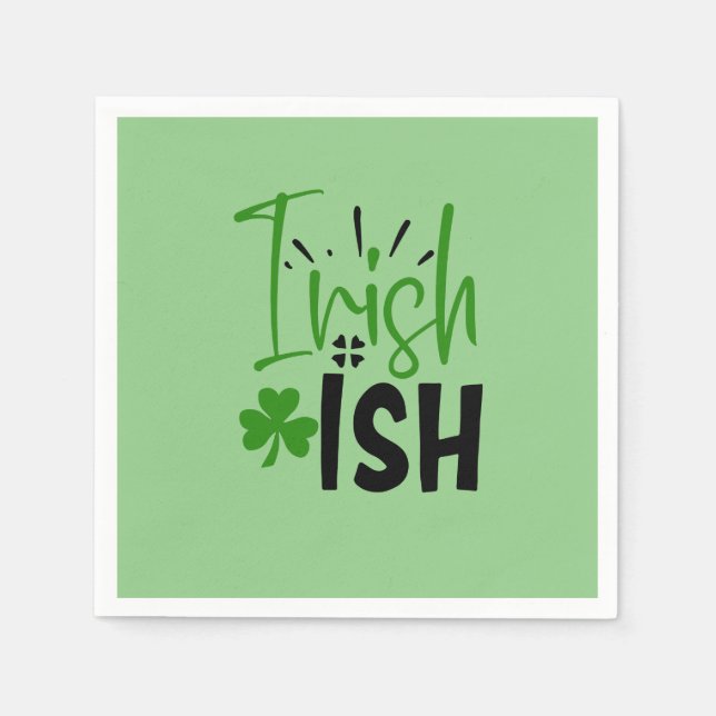 I’m Irish St. Patrick’s Day  Paper Napkin (Front)