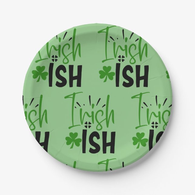 I’m Irish St. Patrick’s Day   Paper Plate (Front)