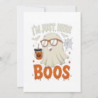 “I’m Just Here for Boos” Ghost Design