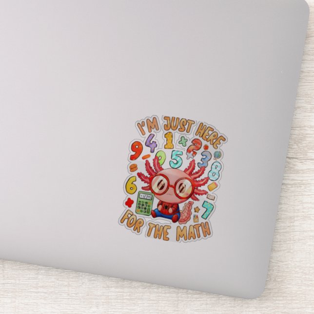 I’m Just Here for the Math Cute Maths Sticker UK (Detail)