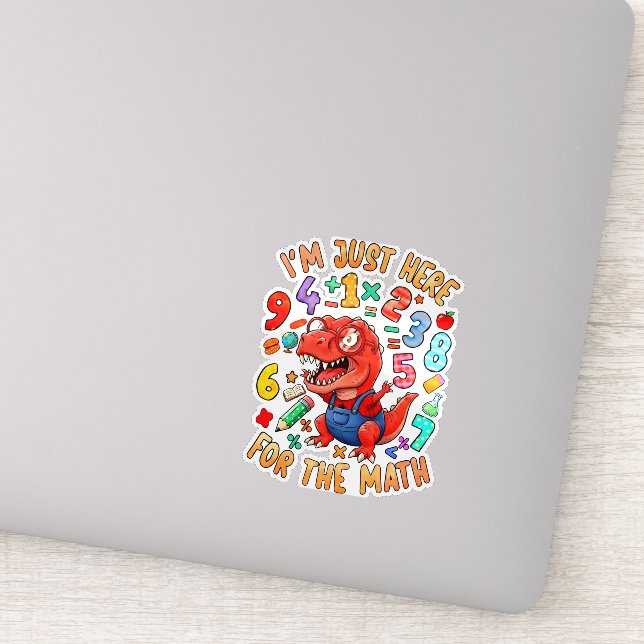 I’m Just Here for the Math Funny Maths Sticker UK (Détail)