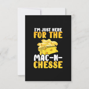 I’m Just Here  Mac And Cheese Thanksgiving Dinner RSVP Card