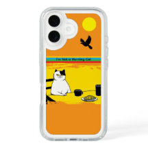 I’m Not a Morning Cat Cat Speck Case – Orange