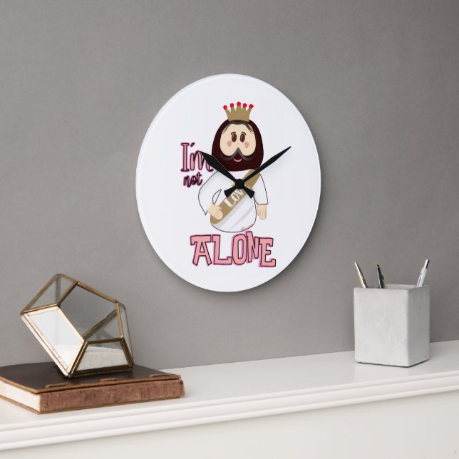 I´m not alone wall clock - Nissi Holy (Office)