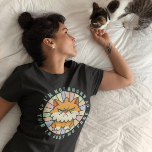 I’m Not Angry This Is Just My Face Funny Iranian T-Shirt