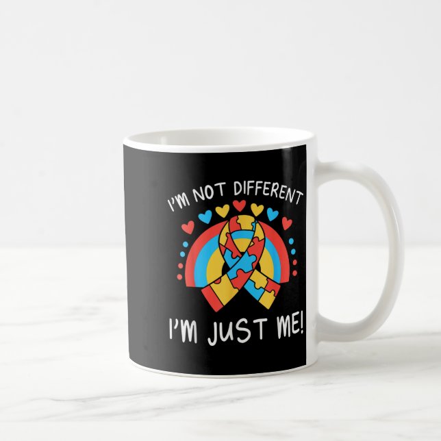 I’m Not Different, I’m Just Me! Autism Quote  Coffee Mug (Right)