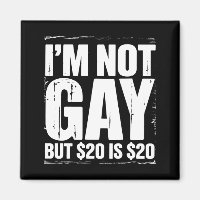 I’m Not Gay But $20 is $20 Funny LGBTQ
