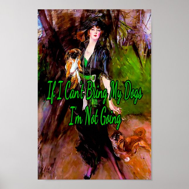 I’m not going, a Painting by Giovanni Boldini  Poster (Front)