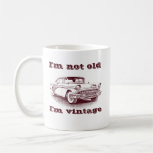 I’m not old, I’m Vintage Classic Brown Car Coffee Mug