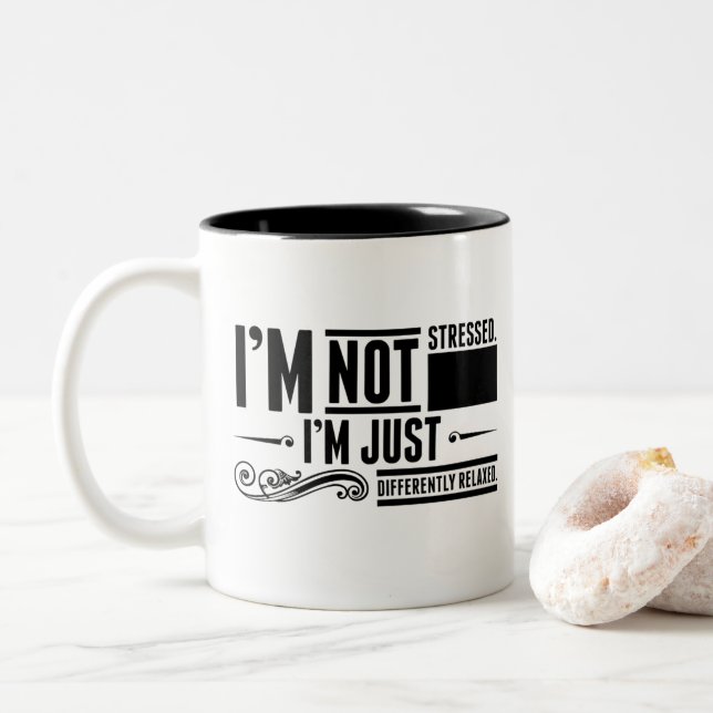 I’m not stressed mug (With Donut)