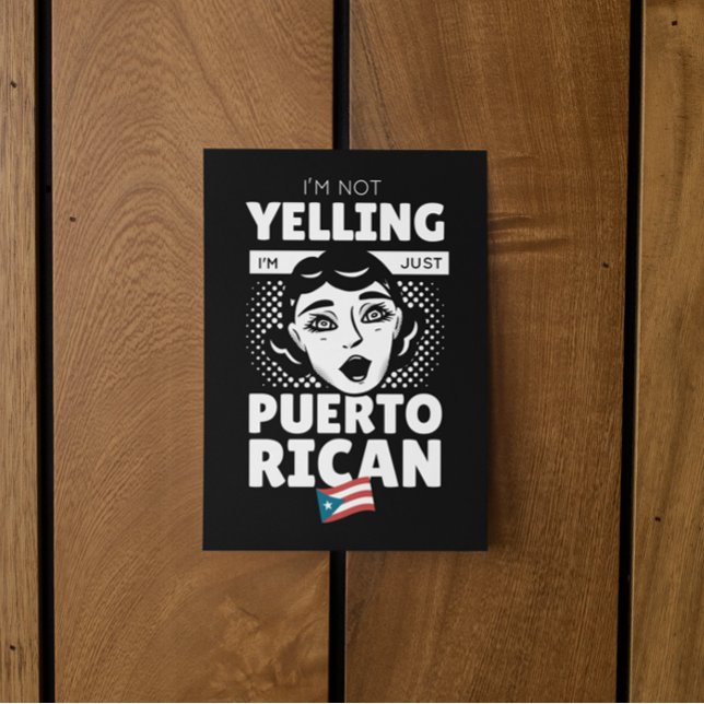 "I’m Not Yelling I’m Puerto Rican" Puerto Rico Postcard (I’m Not Yelling I’m Puerto Rican Puerto Rico Postcard)