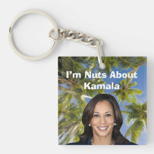 I’m Nuts About Kamala Keychain