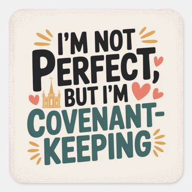 I’m Perfect at Coveting Square Sticker (Front)