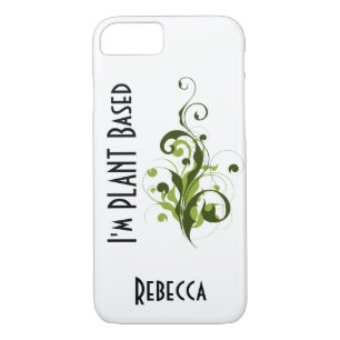 I’m Plant Based Vegan or Vegetarian Message Custom Case-Mate iPhone Case