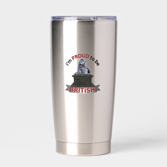 I’m Proud to be British  Insulated Tumbler (Front)