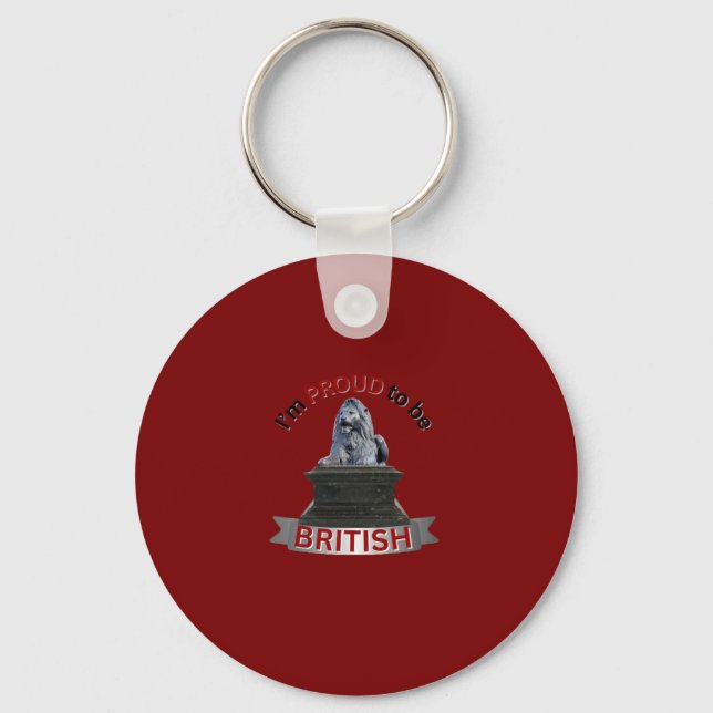 I’m Proud to be British Keychain (Front)