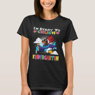 I m Ready To Crush Kindergarten Dog Flying Plane T-Shirt