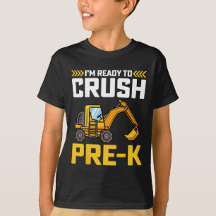 I’m Ready To Crush Pre-k Construction 100th Day Of T-Shirt