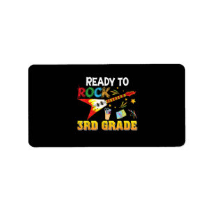 I’m Ready To Rock 3rd Grade Third Back To School G Label