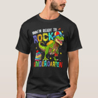 I m Ready To Rock Kindergarten Cool Dino Boys Back