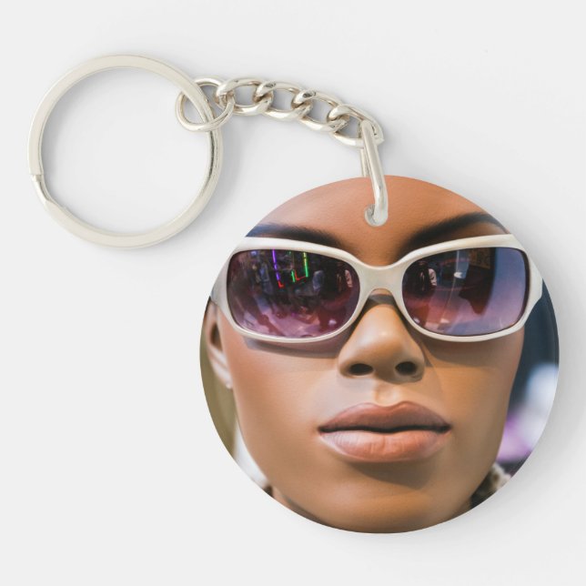 I’m real beautiful keychain (Front)