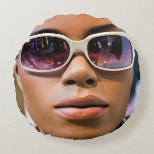 I’m real beautiful round pillow