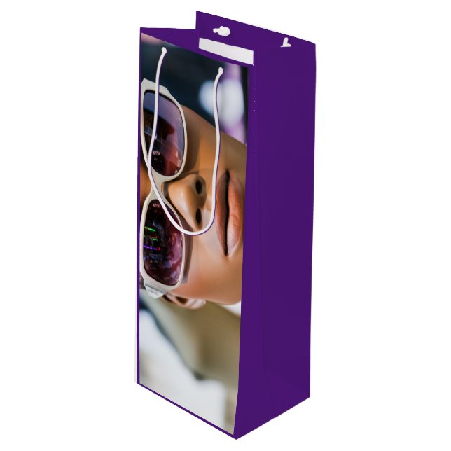 I’m real beautiful wine gift bag (Front Angled)