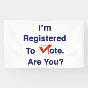 I’m Registered to Vote 2024 Banner