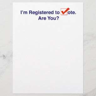 I’m Registered to Vote 2024 Letterhead