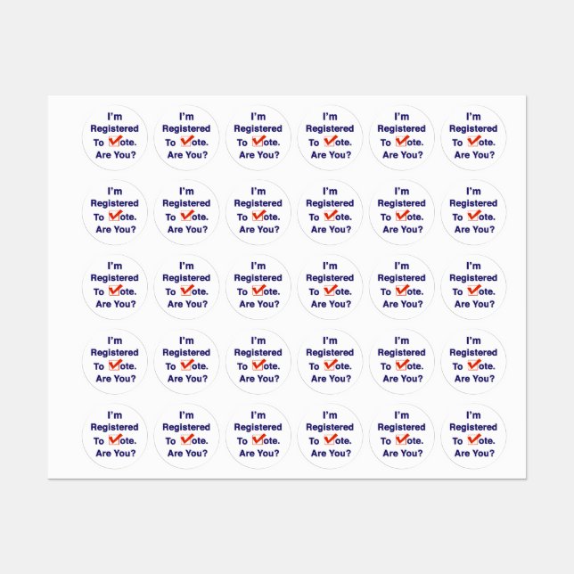 I’m Registered to Vote 2026 (Sheet)