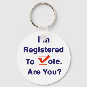 I’m Registered to Vote 2026 Keychain