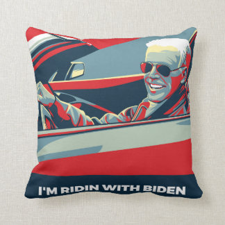 I’M RIDIN WITH BIDEN THROW PILLOW