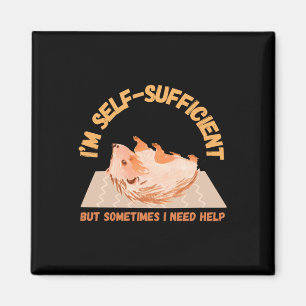 I’m Self-sufficient But Sometimes I Need Help  Magnet