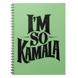 I’m so Kamala Brat Green Meme  Notebook
