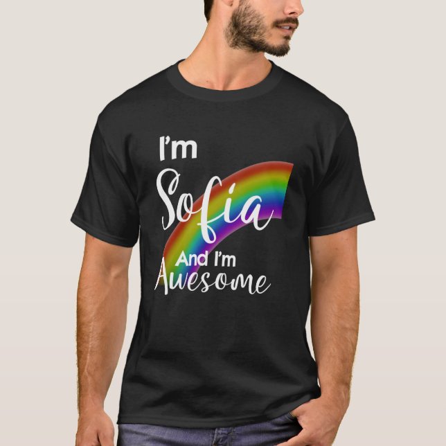 I m Sofia and I m Awesome T-Shirt (Front)