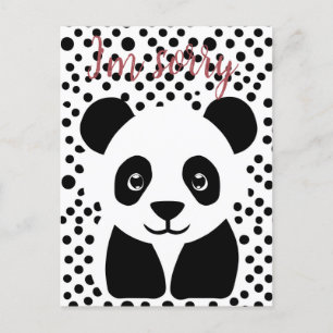 I’m Sorry Panda Custom  Postcard
