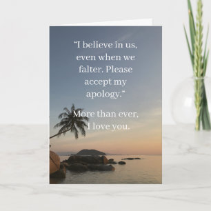 I’m Sorry Relationship Card Elegant Apology