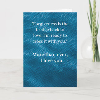 I’m Sorry Relationship Card | Elegant Apology