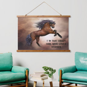 I`M THAT CRAZY GIRL WHO LOVES  YOU HANGING TAPESTR TAPESTRY